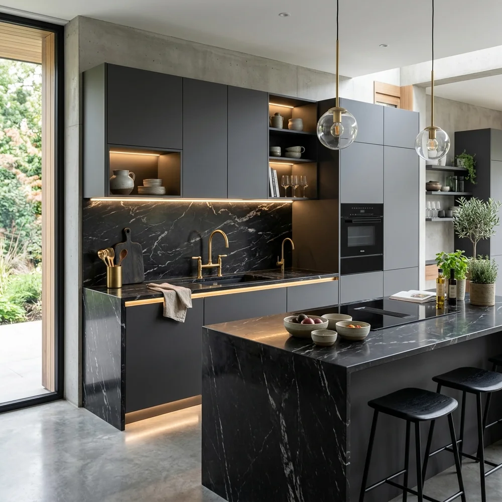 Kitchen after luxury transformation