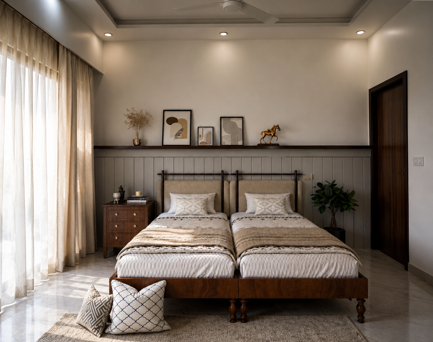 Luxury bedroom renovation interior design in Mumbai